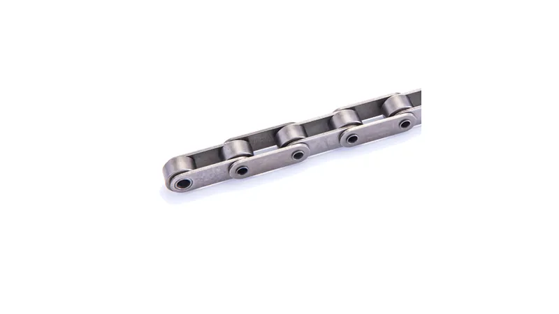 Hollow-pin chain with bored-through pins