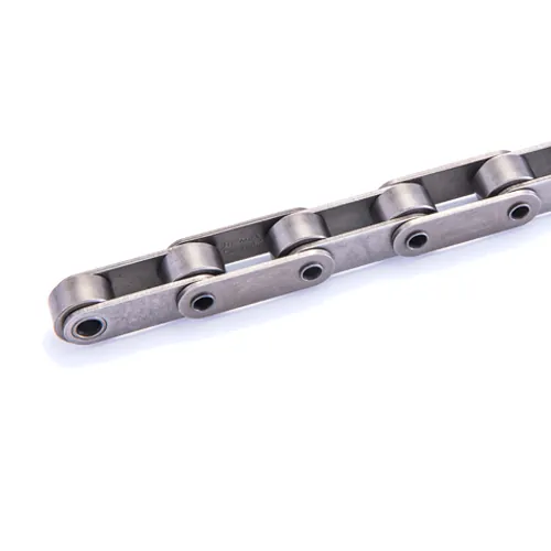 Hollow-pin roller chain with bored pins